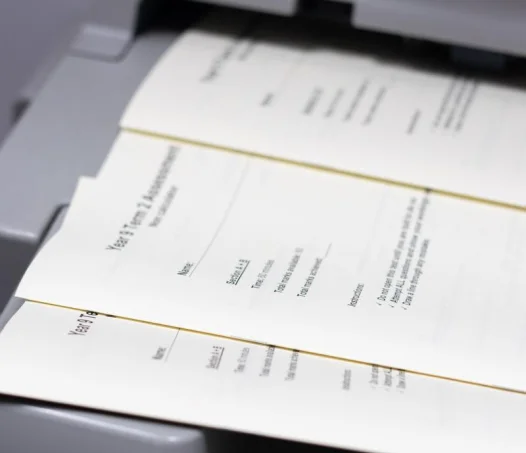 paper leaving printer